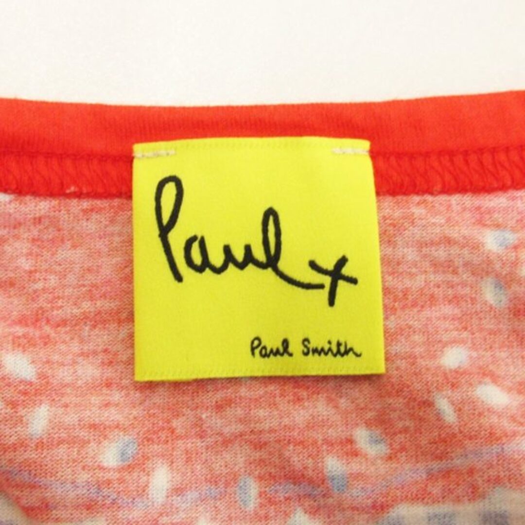 Paul Smith(ポールスミス)のポールスミス Paul+ Tシャツ 半袖 だまし絵 ギンガムチェック 青系 M レディースのトップス(Tシャツ(半袖/袖なし))の商品写真