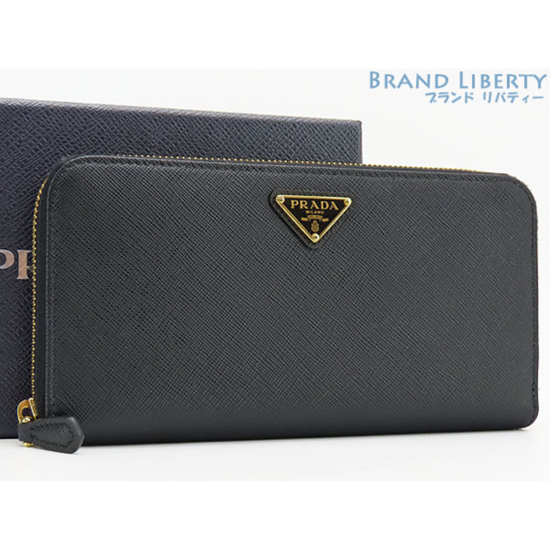 PRADA(プラダ)の未使用プラダサフィアーノ トライアングルラウンドファスナー長財布NERO レディースのファッション小物(財布)の商品写真