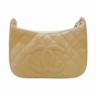 シャネル(CHANEL)のシャネル CHANEL ショルダーバッグ ココマーク キャビアスキンレザー ベージュ レディース 送料無料【中古】 z1008(ショルダーバッグ)