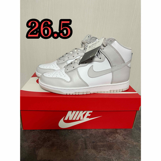 ナイキ(NIKE)のNIKE DUNK HIGH RETEO VAST GREY 26.5(スニーカー)