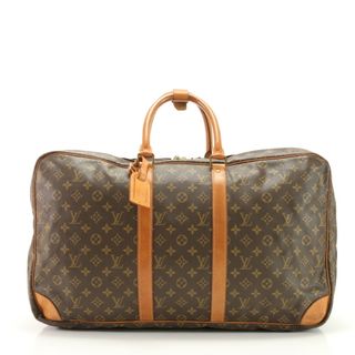 ルイヴィトン(LOUIS VUITTON)の美品 ルイヴィトン モノグラム サック 58 アール 8910VX レザー ボストン バッグ ガーメント 出張 旅行 トランク メンズ MMM AB2-9(ボストンバッグ)