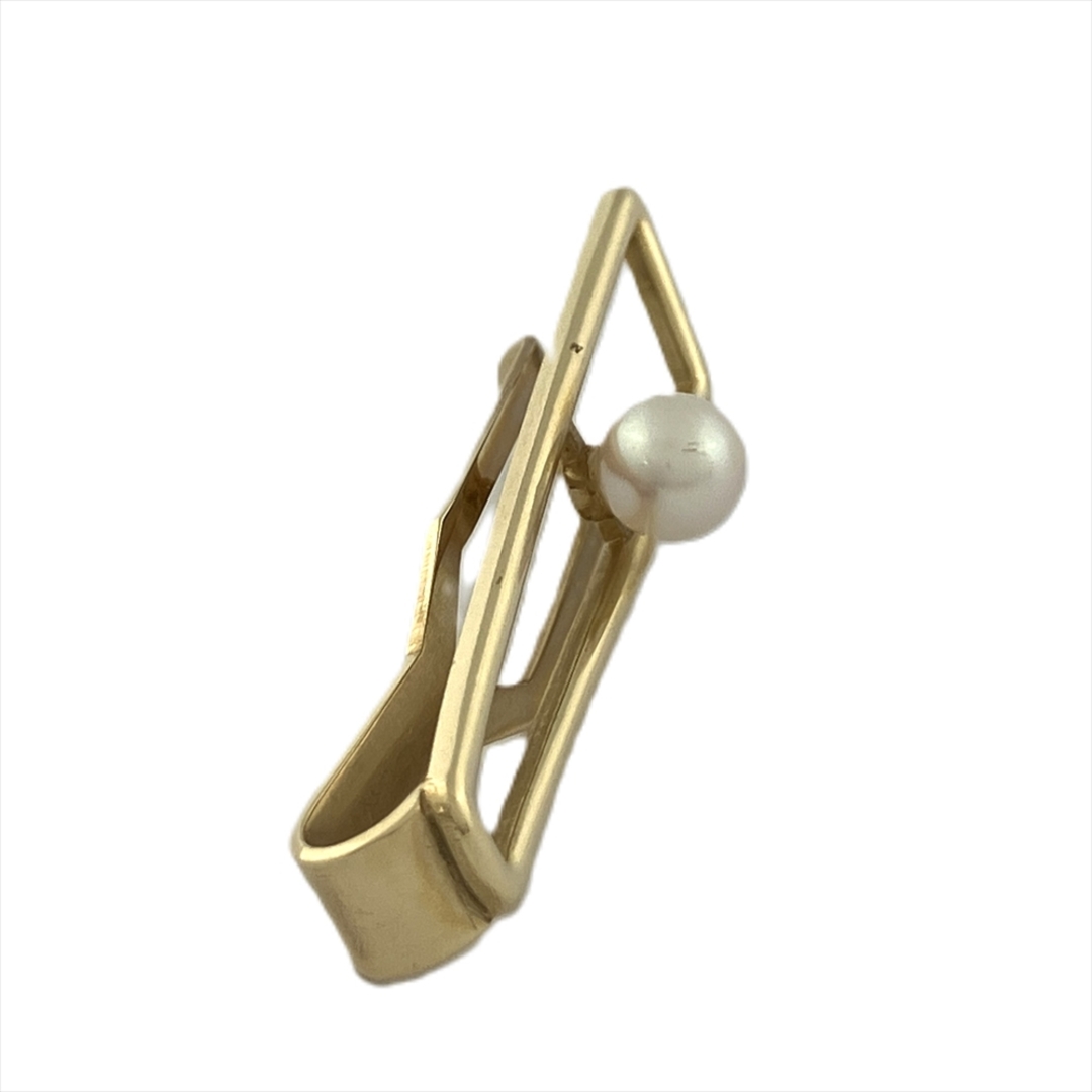 MIKIMOTO(ミキモト)のミキモト MIKIMOTO タイピン K14 パール 5.8mm 4.5g イエローゴールド アクセサリー【中古】 メンズのファッション小物(ネクタイピン)の商品写真