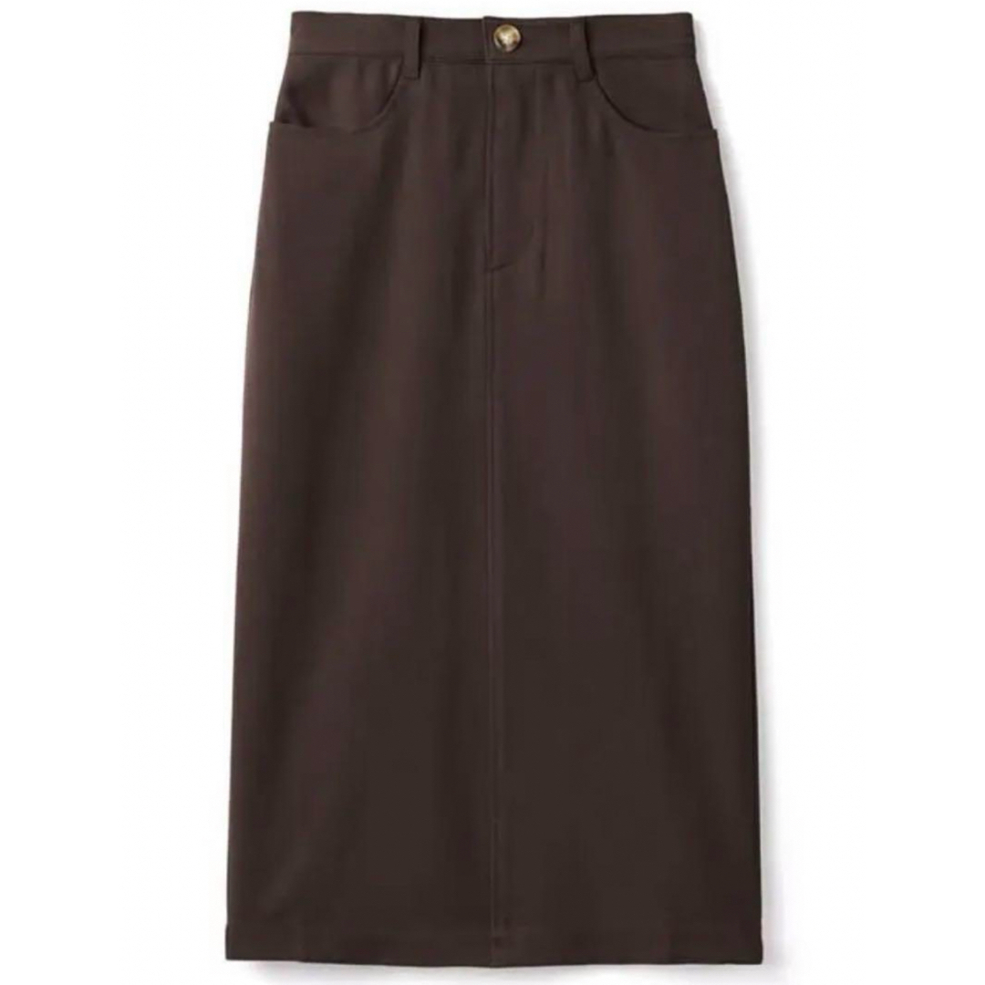 GRL(グレイル)のGRL グレイル バックスリットタイトスカート ブラウン レディースのスカート(ロングスカート)の商品写真