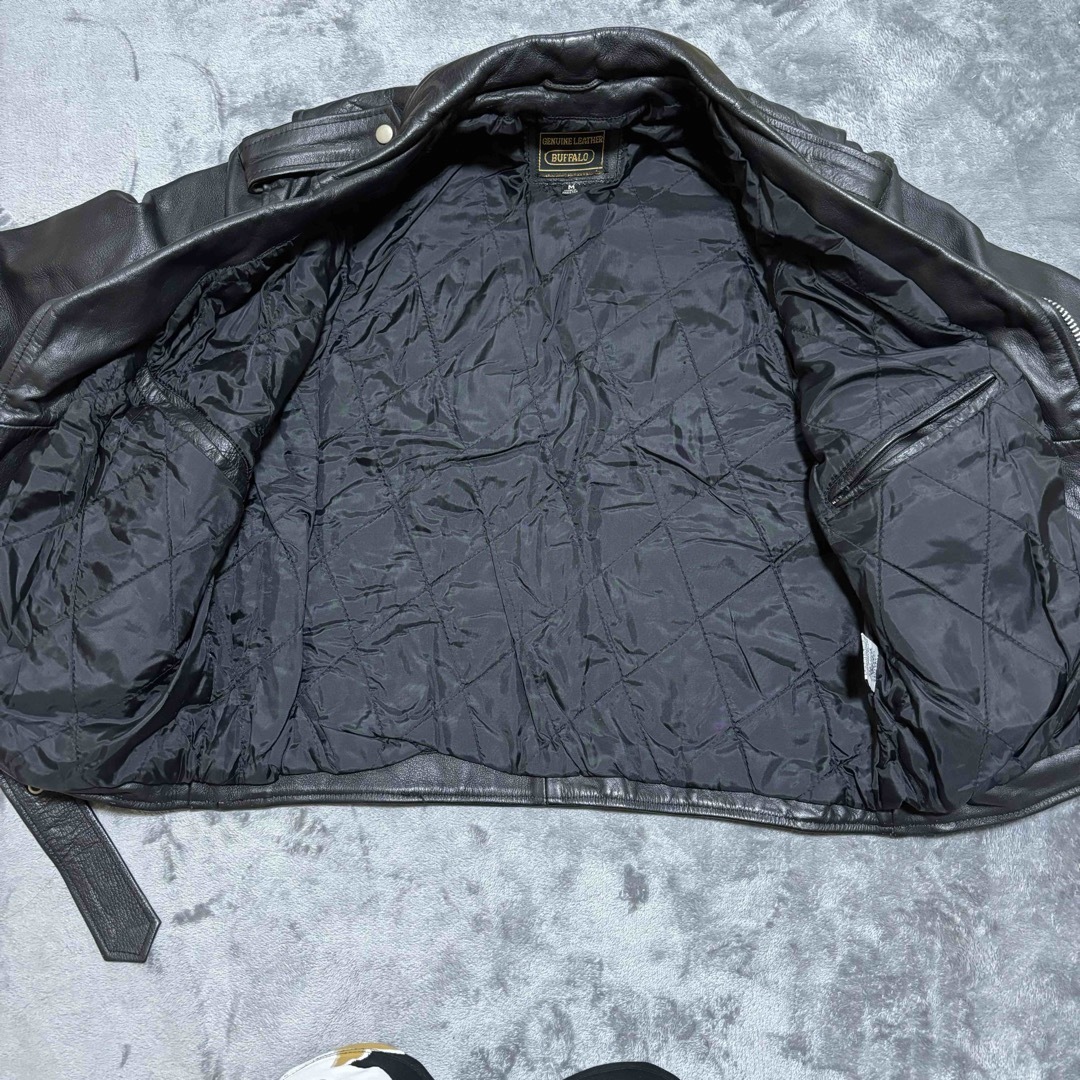 Buffalo(バッファロー)のBUFFALO ライダースジャケット　レザージャケット　鷹 メンズのジャケット/アウター(ライダースジャケット)の商品写真