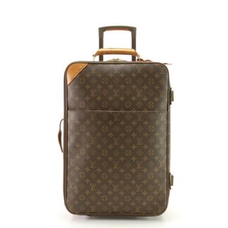 ルイヴィトン(LOUIS VUITTON)のルイヴィトン モノグラム ペガス 55 M23294 レザー スーツケース キャリーケース 出張 旅行 バッグ トランク A4 メンズ MMM AB5-10(トラベルバッグ/スーツケース)