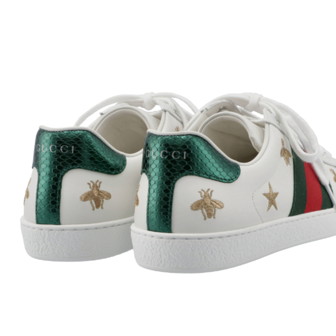 Gucci(グッチ)のグッチ/GUCCI シューズ メンズ NewAce スニーカー BIANCO/BIA/VRV/VERDE 386750-02JQ0-9073 _0410ff メンズの靴/シューズ(スニーカー)の商品写真