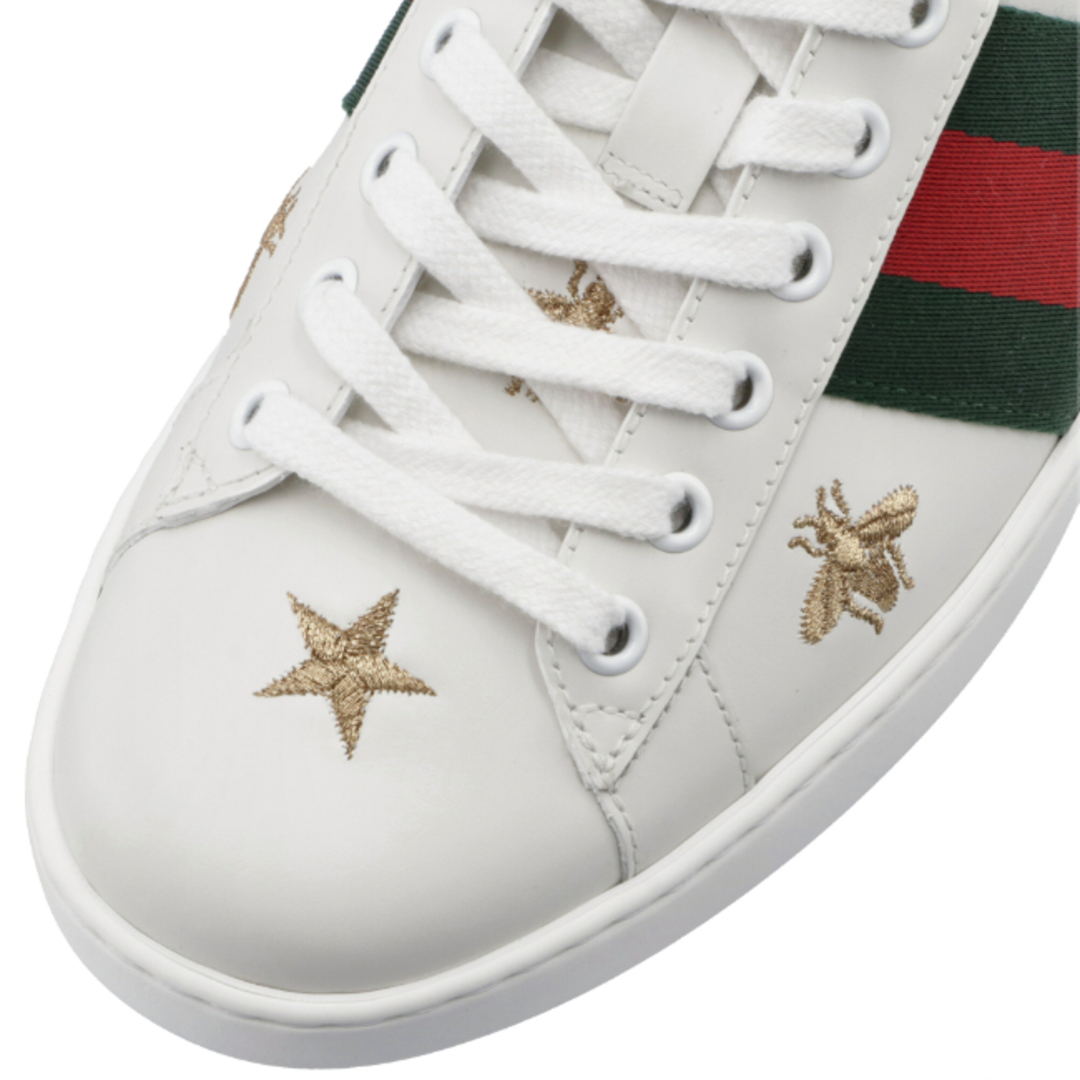 Gucci(グッチ)のグッチ/GUCCI シューズ メンズ NewAce スニーカー BIANCO/BIA/VRV/VERDE 386750-02JQ0-9073 _0410ff メンズの靴/シューズ(スニーカー)の商品写真