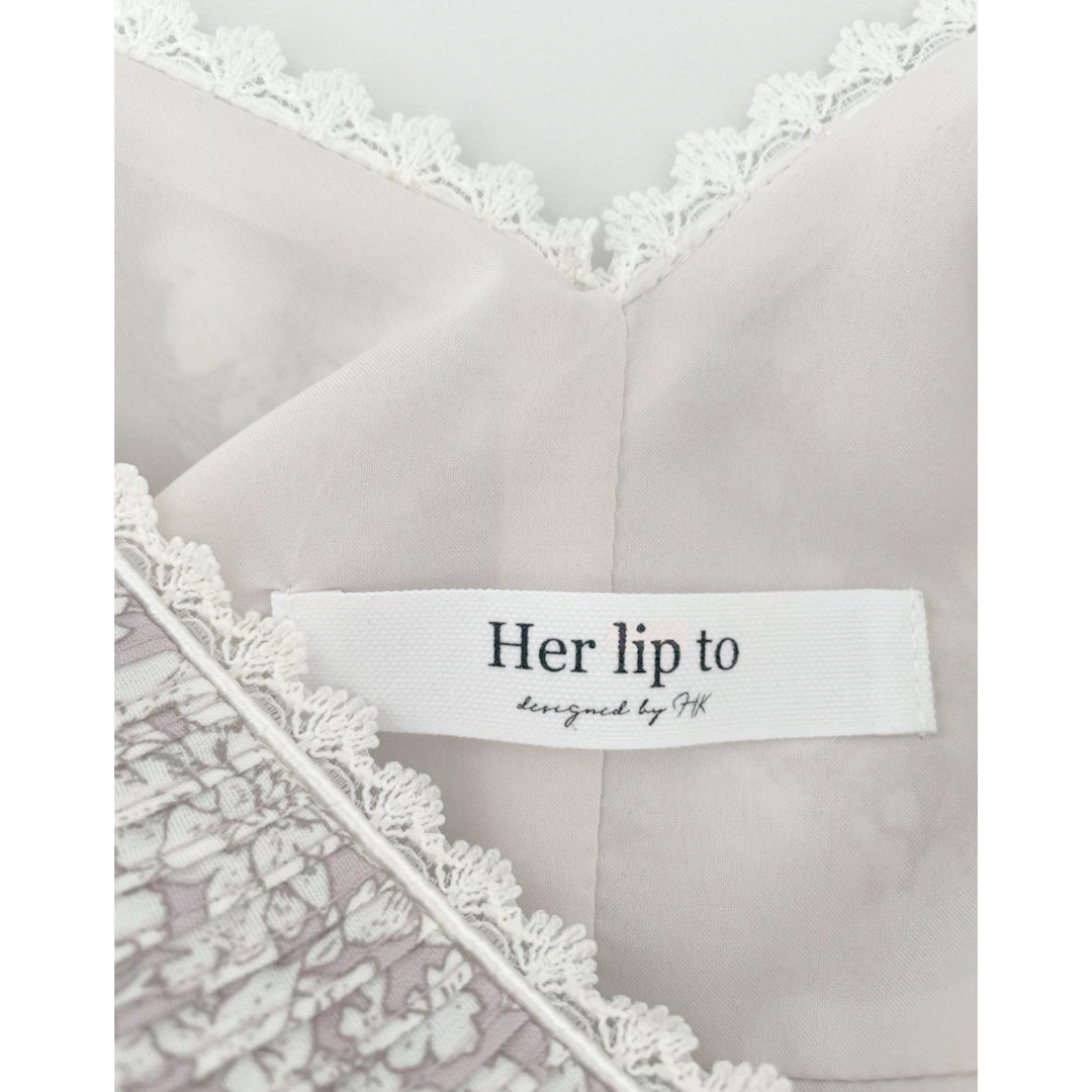 Her lip to(ハーリップトゥ)のherlipto Lace Trimmed Floral Dress フローラル レディースのワンピース(ロングワンピース/マキシワンピース)の商品写真