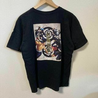 呪術廻戦　Tシャツ アニメ　プリント　ブラック　黒　L メンズ　古着(Tシャツ/カットソー(半袖/袖なし))