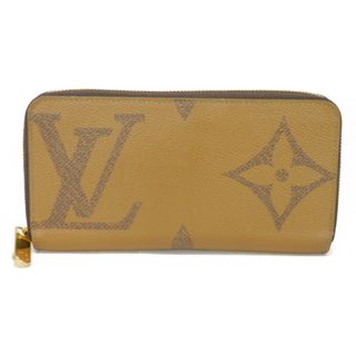 ルイヴィトン(LOUIS VUITTON)のLOUIS VUITTON ルイ・ヴィトン ジッピーウォレット LVロゴ ブラウン 新型 ラウンドファスナー ロングジップウォレット 現行 RFID ICチップ モノグラム ジャイアント リバース 長財布 M69353(財布)