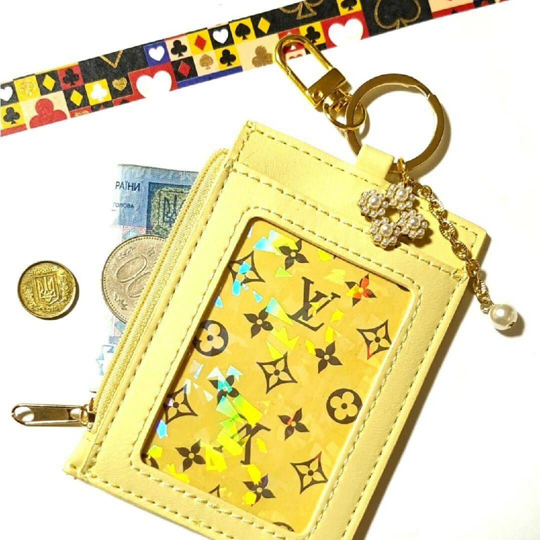 LOUIS VUITTON(ルイヴィトン)のミニ財布パスケース⭐LOUIS VUITTONモノグラムトランプ１枚　財布C28 レディースのファッション小物(パスケース/IDカードホルダー)の商品写真