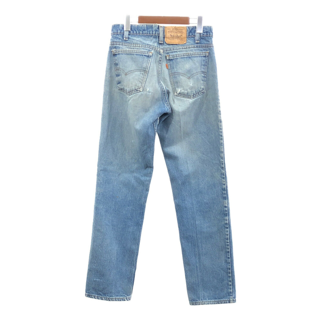 Levi's(リーバイス)の90年代 USA製 Levi's リーバイス 506 デニムパンツ アメカジ オレンジタブ ブルー (メンズ W30 L32) 中古 古着 Q5033 メンズのパンツ(デニム/ジーンズ)の商品写真