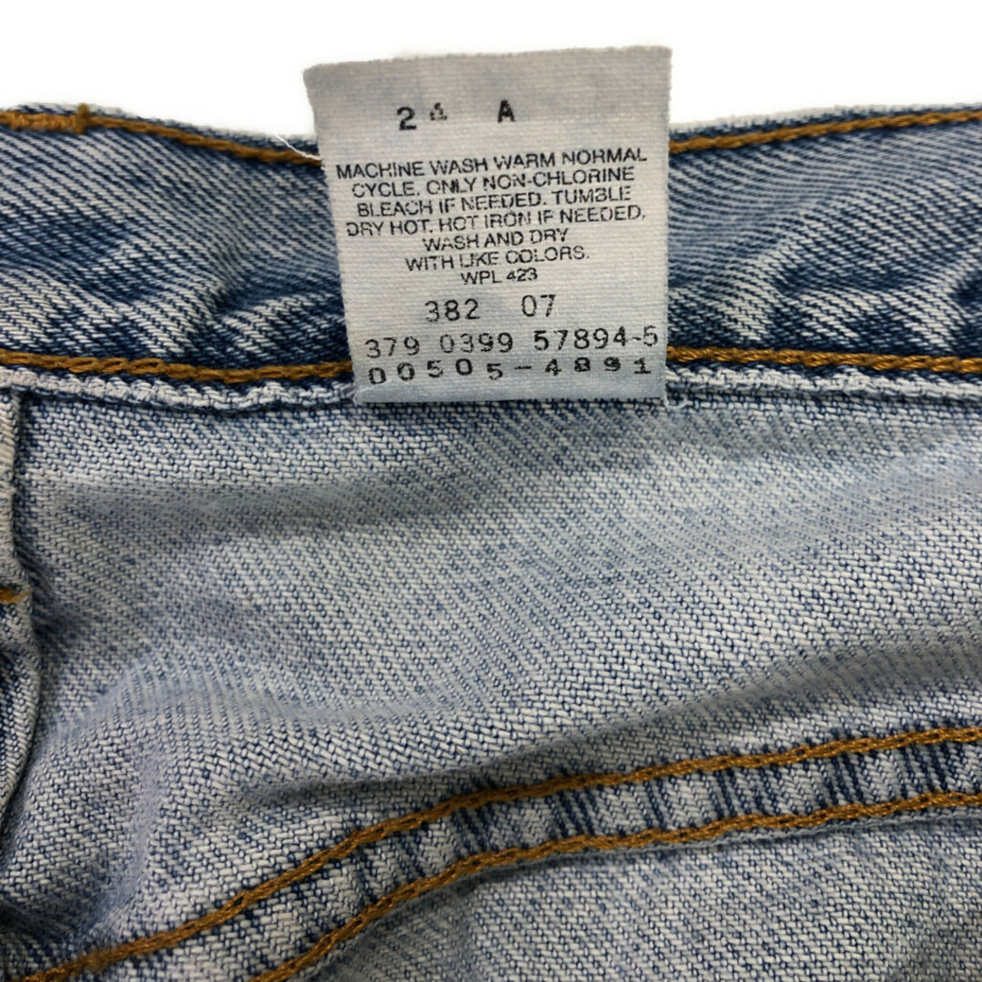 Levi's(リーバイス)の90年代 USA製 Levi's リーバイス 505 デニムパンツ アメカジ ブルー (メンズ W34 L34) 中古 古着 Q5034 メンズのパンツ(デニム/ジーンズ)の商品写真