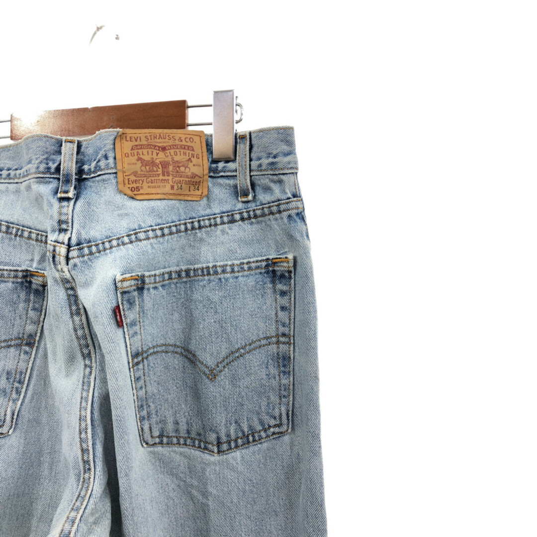 Levi's(リーバイス)の90年代 USA製 Levi's リーバイス 505 デニムパンツ アメカジ ブルー (メンズ W34 L34) 中古 古着 Q5034 メンズのパンツ(デニム/ジーンズ)の商品写真