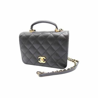 シャネル(CHANEL)のシャネル マトラッセ スモール トップハンドル 2way ハンドバッグ ショルダーバッグ キャビアスキン レザー ブラック AS4286【中古】(ショルダーバッグ)