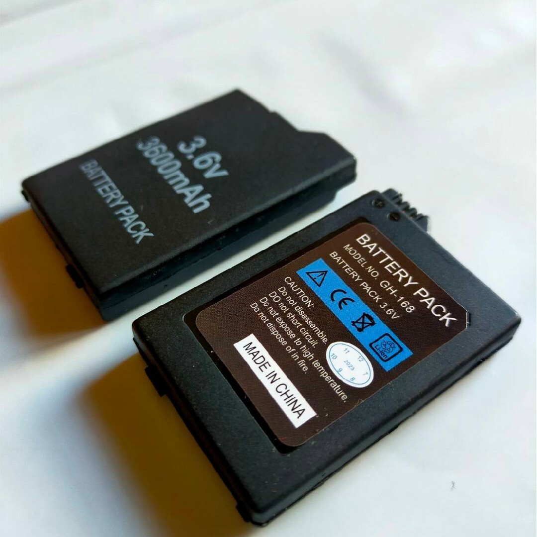 PSP バッテリー パック 3600mAh PSP2000 PSP3000 対応 エンタメ/ホビーのゲームソフト/ゲーム機本体(携帯用ゲーム機本体)の商品写真