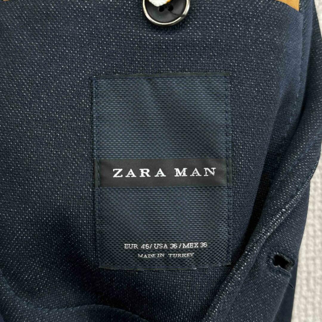 ZARA MEN ザラメン テーラードジャケット サイズ36 ネイビー アウター メンズ ヴィンテージ 6 メンズのジャケット/アウター(テーラードジャケット)の商品写真