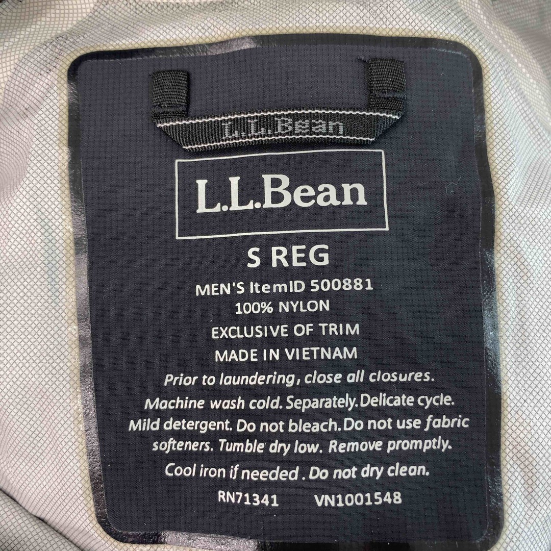 LLBean エルエルビーン ブラック系 薄手 アウター フード付き メンズ ナイロンジャケット メンズのジャケット/アウター(ナイロンジャケット)の商品写真