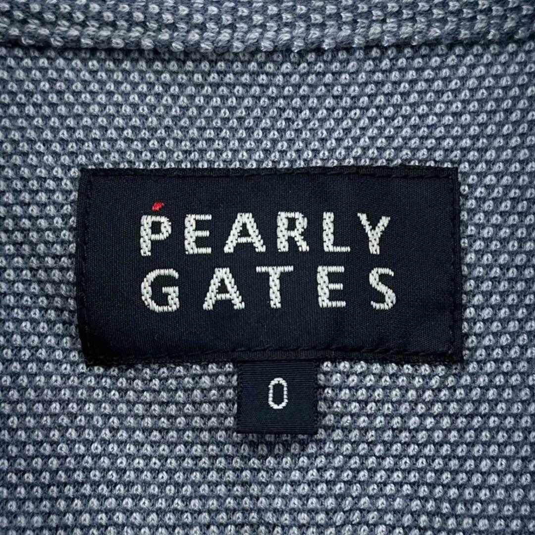 PEARLY GATES パーリーゲイツ 七分袖シャツ ブルー サイズ0 ゴルフ レディース ヴィンテージ ネ レディースのトップス(シャツ/ブラウス(長袖/七分))の商品写真