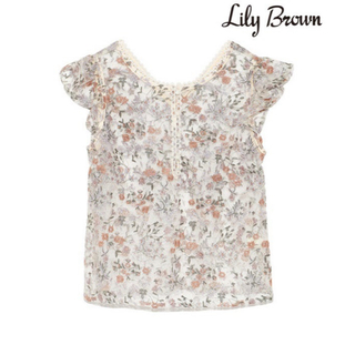 リリーブラウン(Lily Brown)のLily Brown / フラワー刺繍トップス(シャツ/ブラウス(半袖/袖なし))