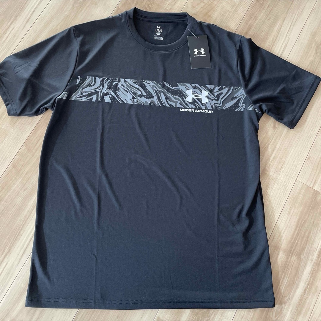 UNDER ARMOUR(アンダーアーマー)のアンダーアーマー  メンズ　Tシャツ　ハーフパンツ　セットアップ　ブラック　黒L メンズのトップス(Tシャツ/カットソー(半袖/袖なし))の商品写真