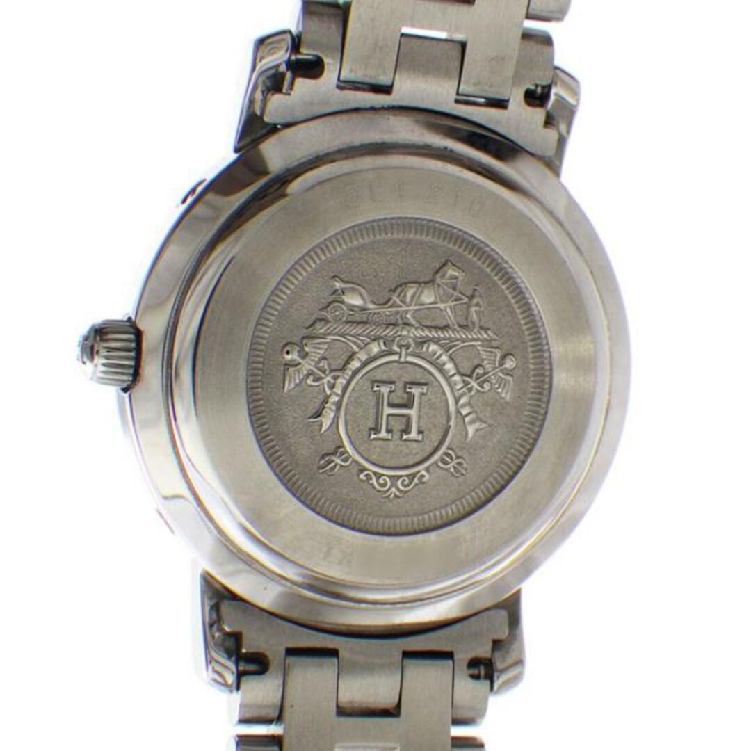 Hermes(エルメス)のエルメス HERMES 腕時計 クリッパー CL4.210.130/3758 ホワイト文字盤 白 カレンダー SS クオーツアナログ 【中古】 レディースのファッション小物(腕時計)の商品写真