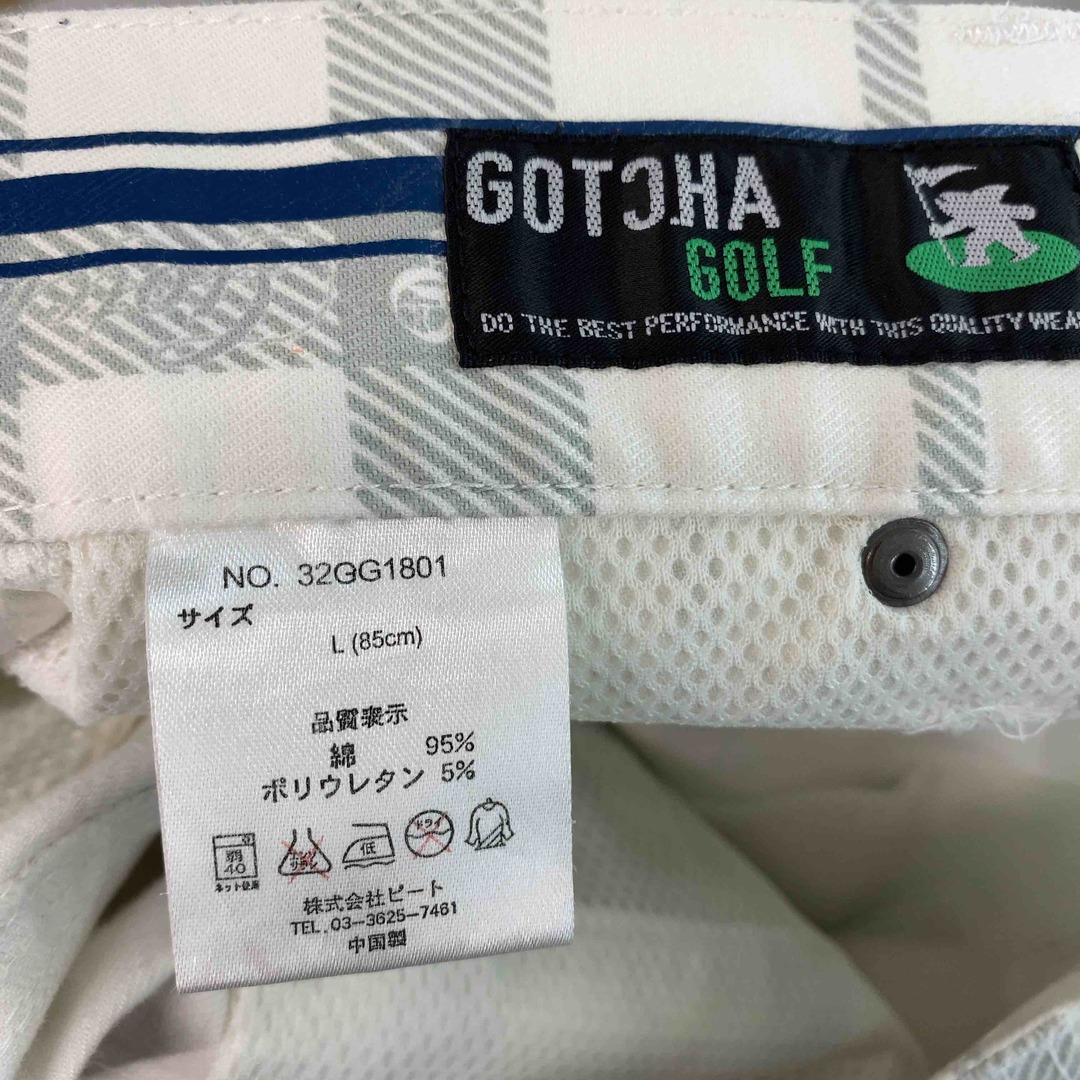 GOTCHA(ガッチャ)のGOTCHA ガッチャ メンズ ゴルフ 五分丈 チェック シンプル 春夏 パンツ メンズのパンツ(その他)の商品写真