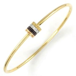 BOUCHERON - ブシュロン BOUCHERON ブレスレット キャトル クラシック 1モチーフ JBT00934 スリーカラー 11ポイント ダイヤモンド 0.11ct K18PG K18WG K18YG ブラウン PVD / #18 【箱・保付き】 【中古】