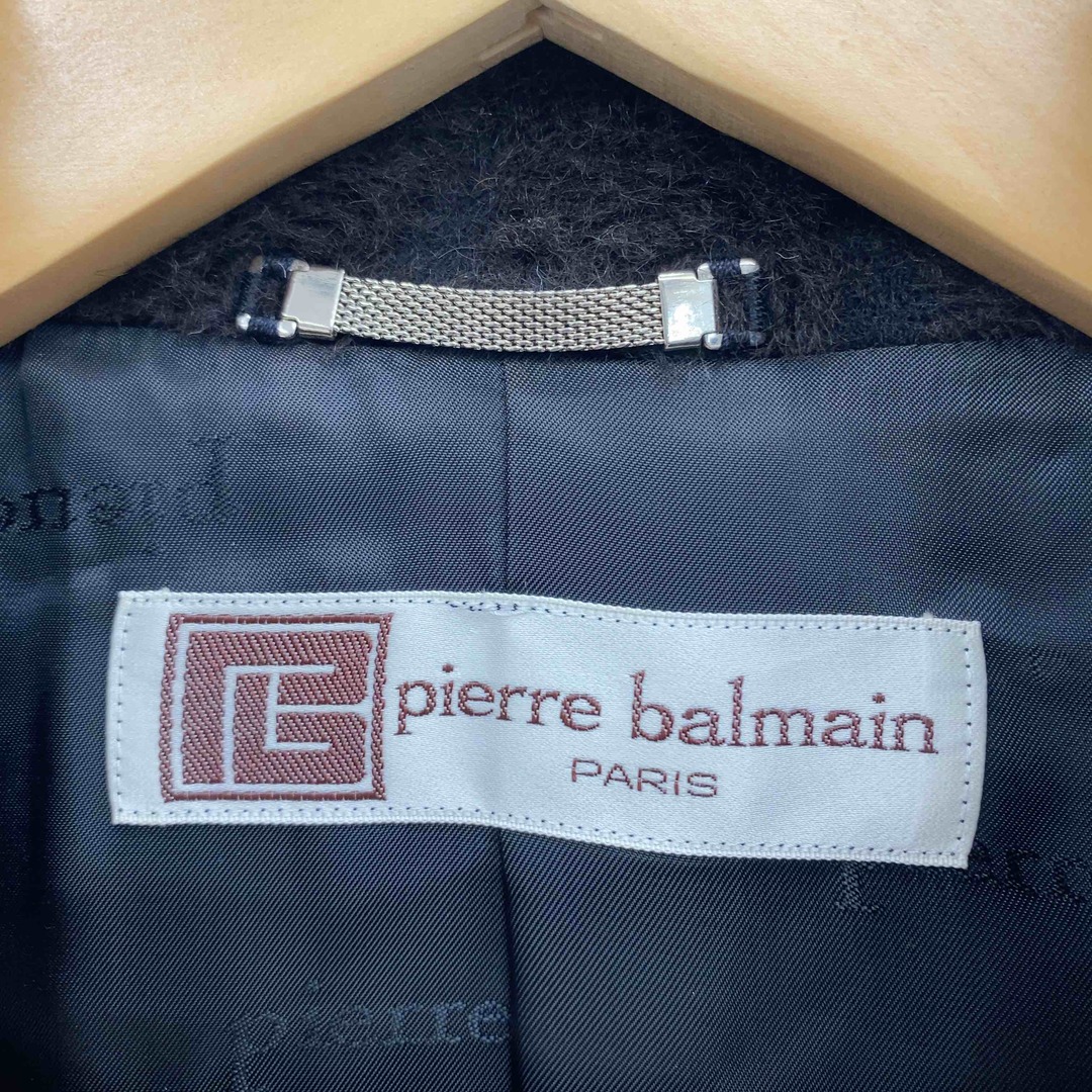 Pierre Balmain(ピエールバルマン)のPIERRE BALMAIN ピエールバルマン レディース ステンカラーコート アルパカ ウール 茶 ブラウン レディースのジャケット/アウター(その他)の商品写真