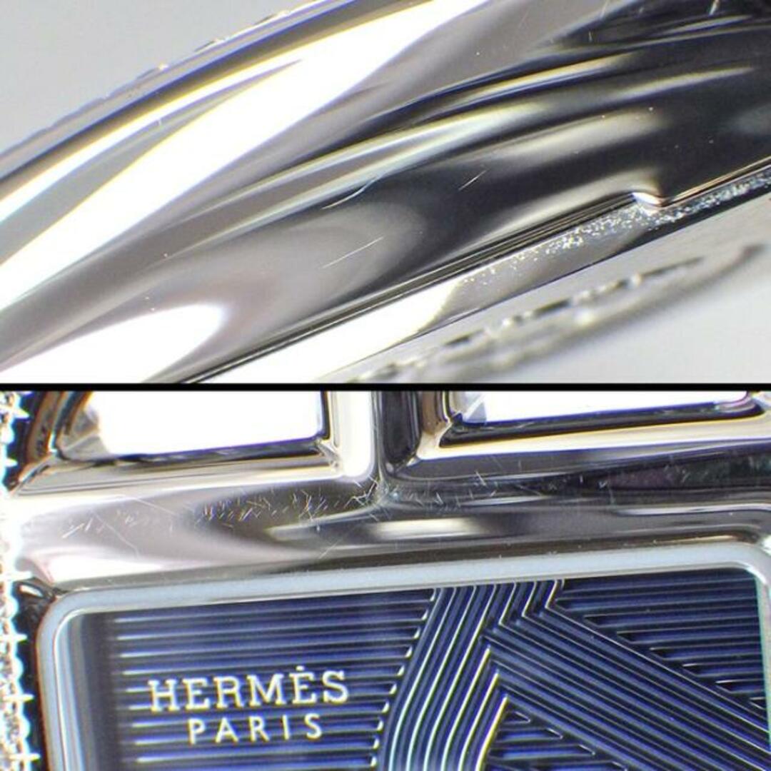 Hermes(エルメス)のエルメス HERMES 腕時計 ケープコッド PM 31mm CC1.330.630 シェーヌ ダンクル ダイヤベゼル 鎖モチーフ ギョーシェ スクエア ネイビー文字盤 SS ブルー アリゲーター レザーベルト クオーツアナログ 【箱・保付き】 【中古】 レディースのファッション小物(腕時計)の商品写真