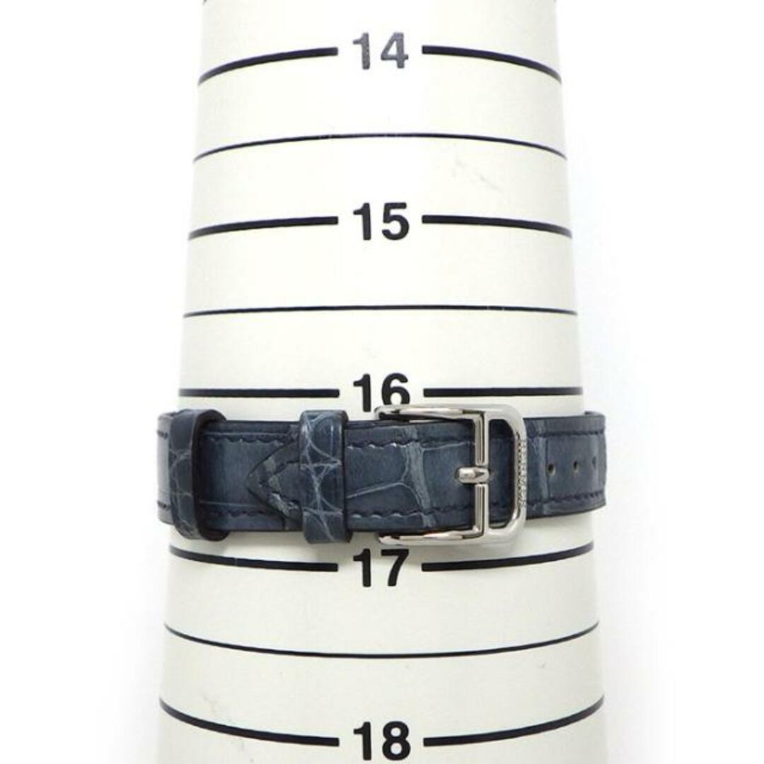 Hermes(エルメス)のエルメス HERMES 腕時計 ケープコッド PM 31mm CC1.330.630 シェーヌ ダンクル ダイヤベゼル 鎖モチーフ ギョーシェ スクエア ネイビー文字盤 SS ブルー アリゲーター レザーベルト クオーツアナログ 【箱・保付き】 【中古】 レディースのファッション小物(腕時計)の商品写真