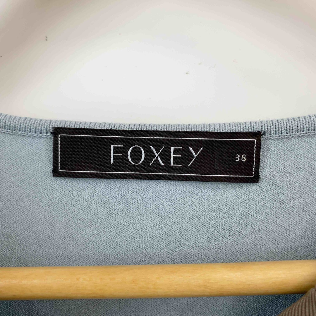 FOXEY(フォクシー)のFOXEY フォクシー レディース ニット カーディガン ブルー レディースのトップス(カーディガン)の商品写真