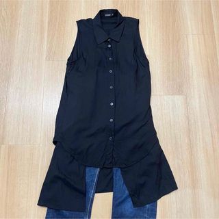 LE CIEL BLUE ルシェルブルー　ロングシャツ　チュニック　ノースリーブ