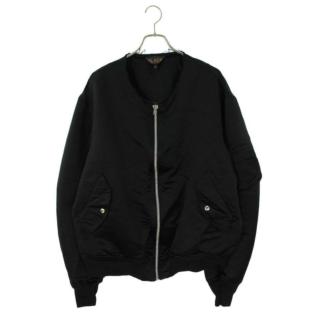 BLACK COMME des GARCONS(ブラックコムデギャルソン)のブラックコムデギャルソン  24SS  1M-J002 AD2023MA-1ナイロンジップアップボンバーブルゾン メンズ XXL メンズのジャケット/アウター(ブルゾン)の商品写真