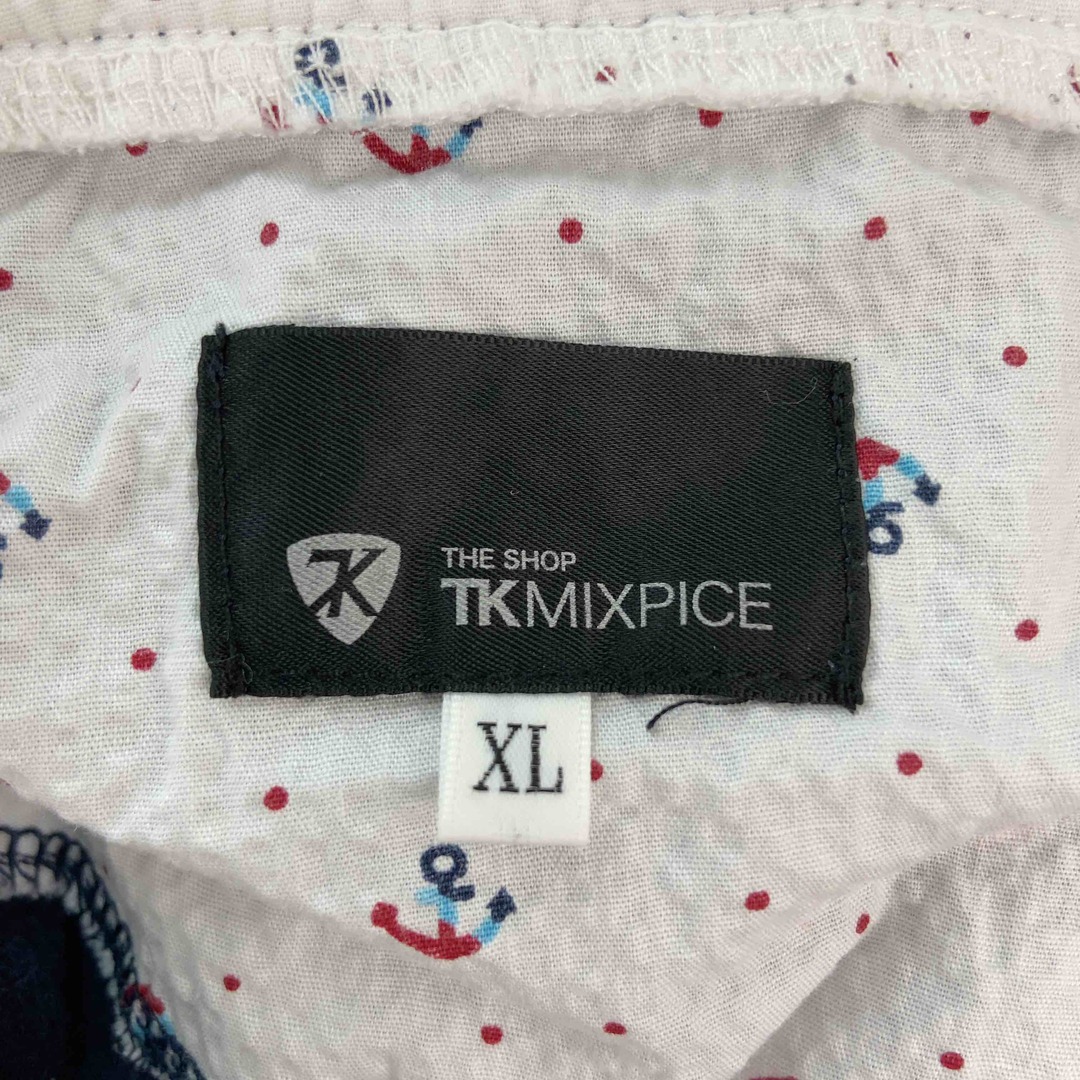 THE SHOP TK(ザショップティーケー)のTHE SHOP TK(THE SHOP TK MIXPICE) ザショップ(ザショップティーケーミクスパイス) メンズ Tシャツ（半袖）ネイビー メンズのトップス(Tシャツ/カットソー(半袖/袖なし))の商品写真