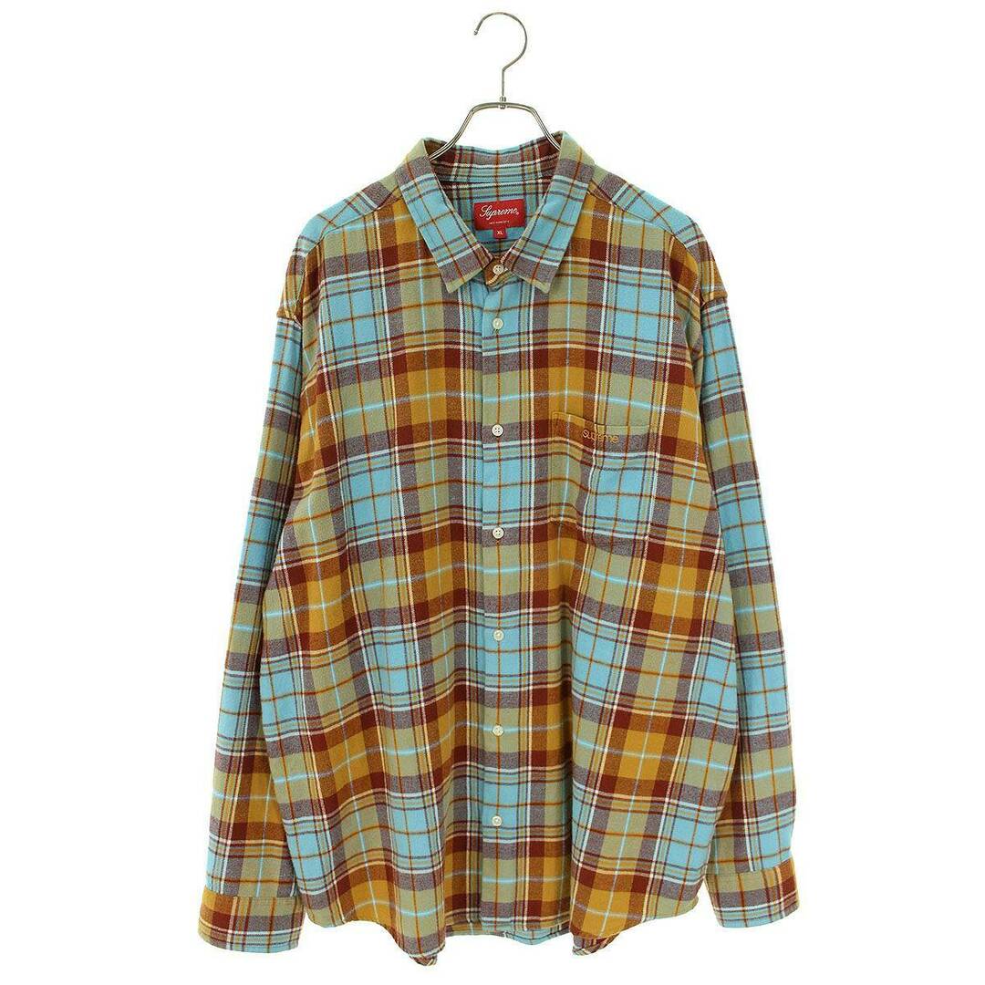 Supreme(シュプリーム)のシュプリーム  23SS  Pullover Plaid Flannel Shirt プルオーバープライドフランネルハーフボタン長袖シャツ メンズ XL メンズのトップス(シャツ)の商品写真