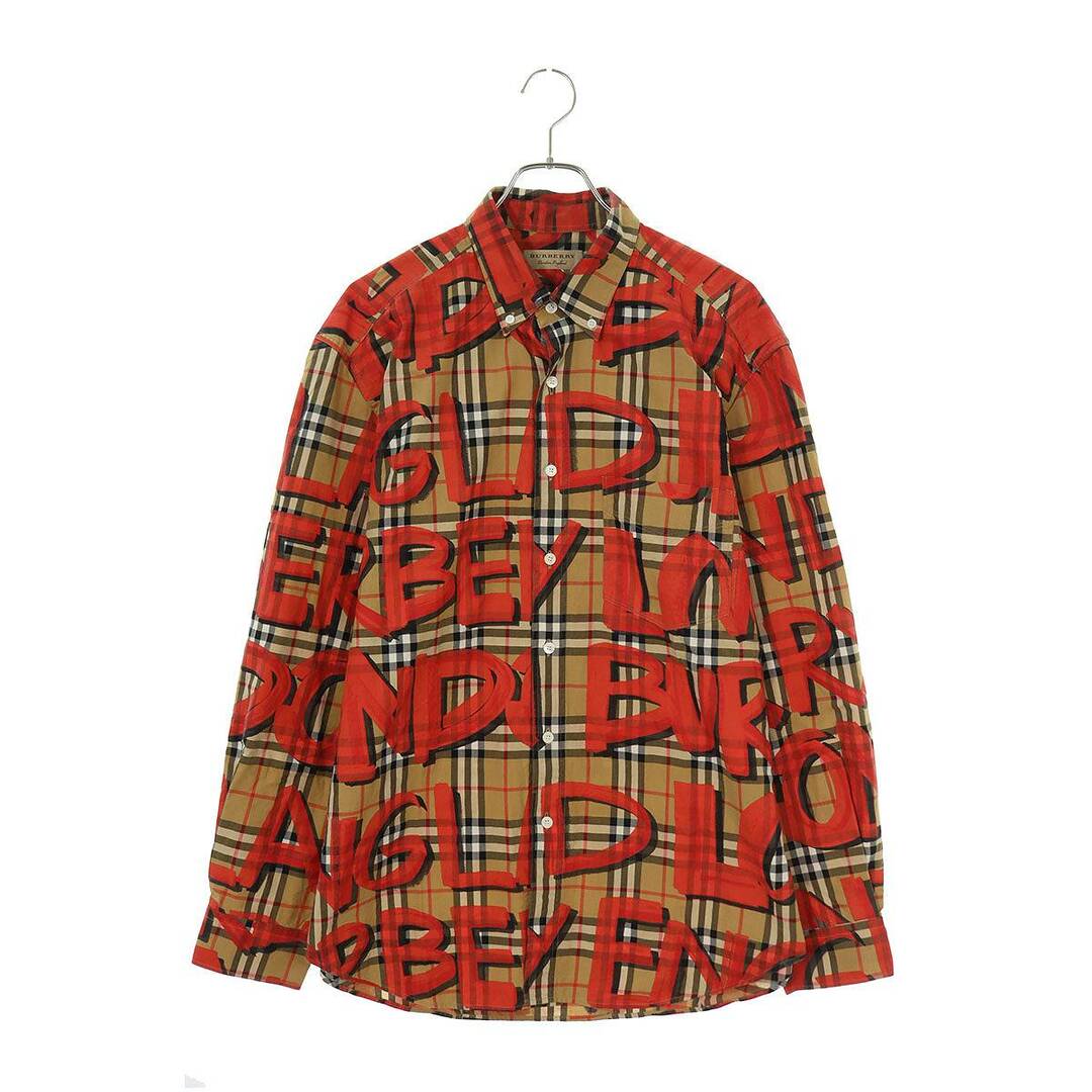 BURBERRY(バーバリー)のバーバリー  18AW  8002928 グラフィティプリントノヴァチェック長袖シャツ メンズ XL メンズのトップス(シャツ)の商品写真