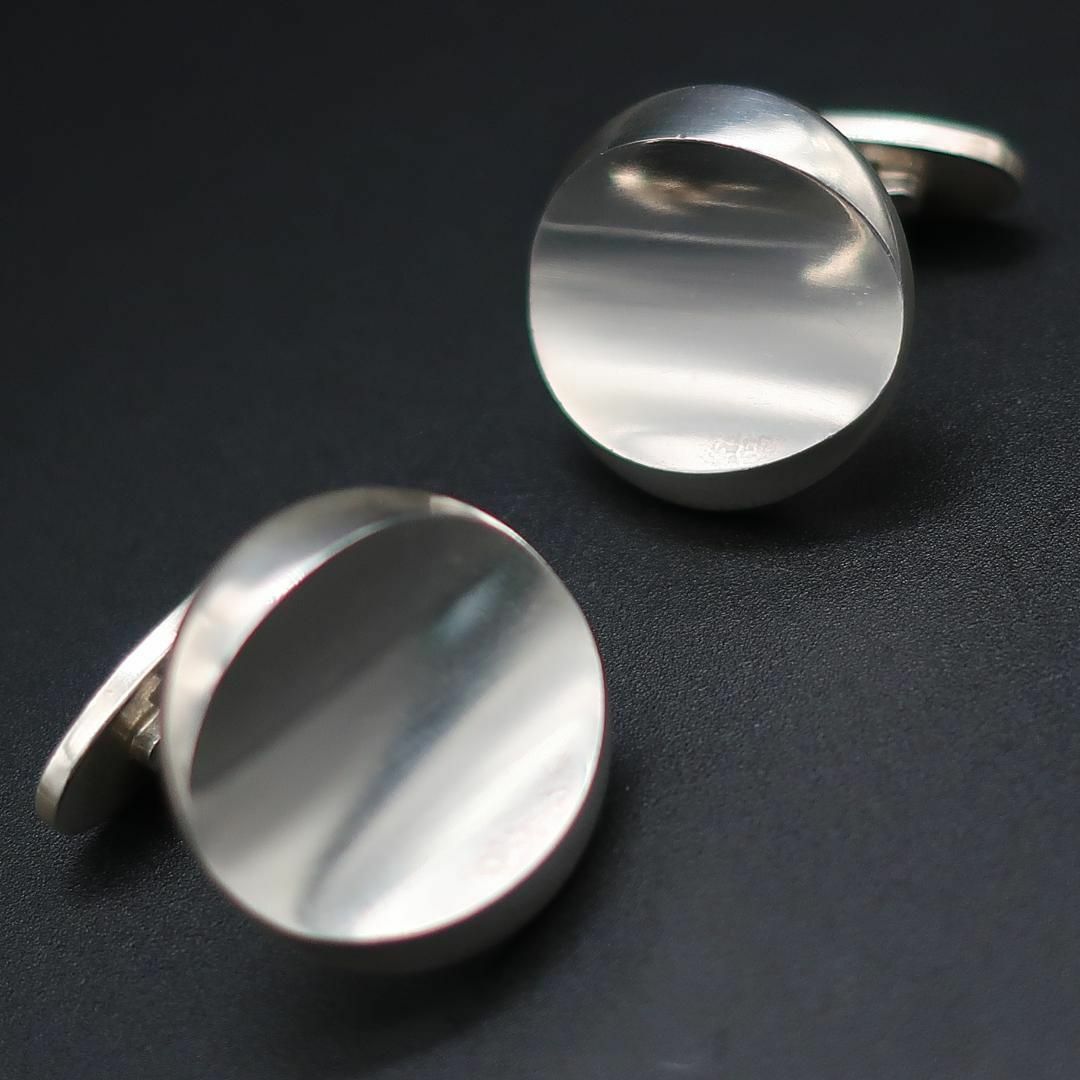 Georg Jensen(ジョージジェンセン)の正規品 ジョージジェンセン カフス Cufflinks サークル シルバー925 メンズのファッション小物(カフリンクス)の商品写真