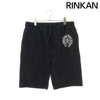 クロムハーツ(Chrome Hearts)のクロムハーツ  SWEAT PANTS クロス総柄ロゴハーフパンツ メンズ L(ショートパンツ)