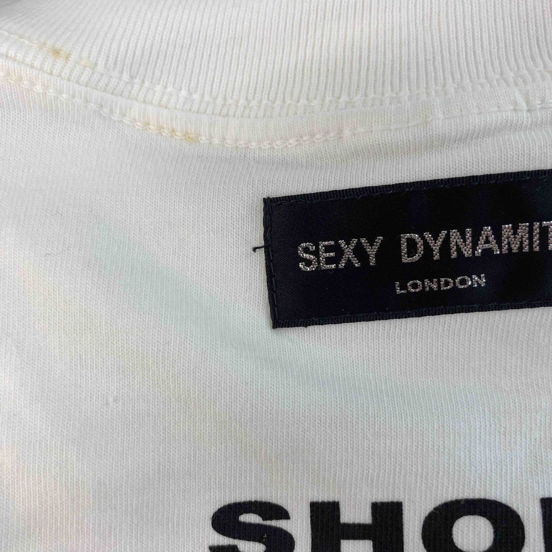 SEXY DYNAMITE(セクシーダイナマイト)のSEXY DYNAMITE セクシーダイナマイトロンドン  ロンT  プリントT 白黒  レディース Tシャツ 長袖 レディースのトップス(Tシャツ(長袖/七分))の商品写真