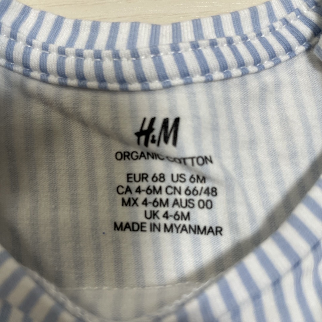H&M(エイチアンドエム)のH&M ロンパース  4〜6ヶ月 キッズ/ベビー/マタニティのベビー服(~85cm)(ロンパース)の商品写真