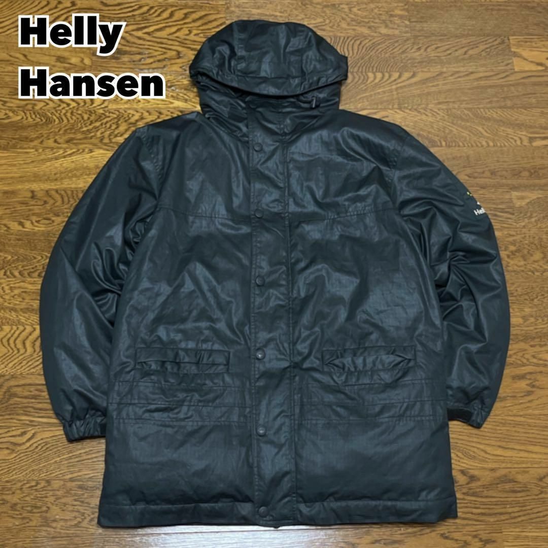 HELLY HANSEN(ヘリーハンセン)の90s Helly Hansen ヘリーハンセン ダウンジャケット ブラック L メンズのジャケット/アウター(ダウンジャケット)の商品写真