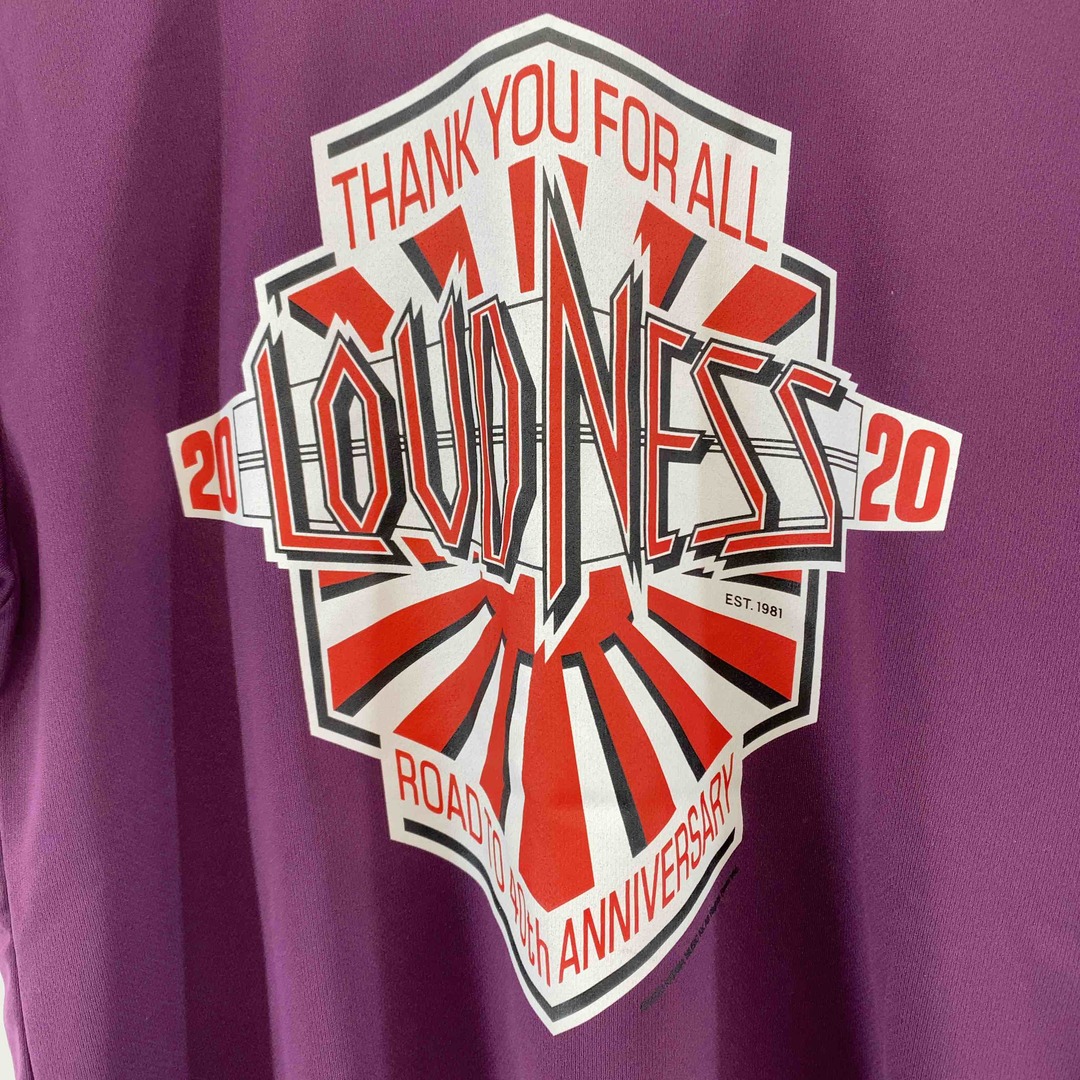 glimmer(グリマー)のLOUNDNESS ラウドネス glimmer グリマー ポリエステル メンズ Tシャツ（半袖）紫 バンドT 2020 メンズのトップス(Tシャツ/カットソー(半袖/袖なし))の商品写真