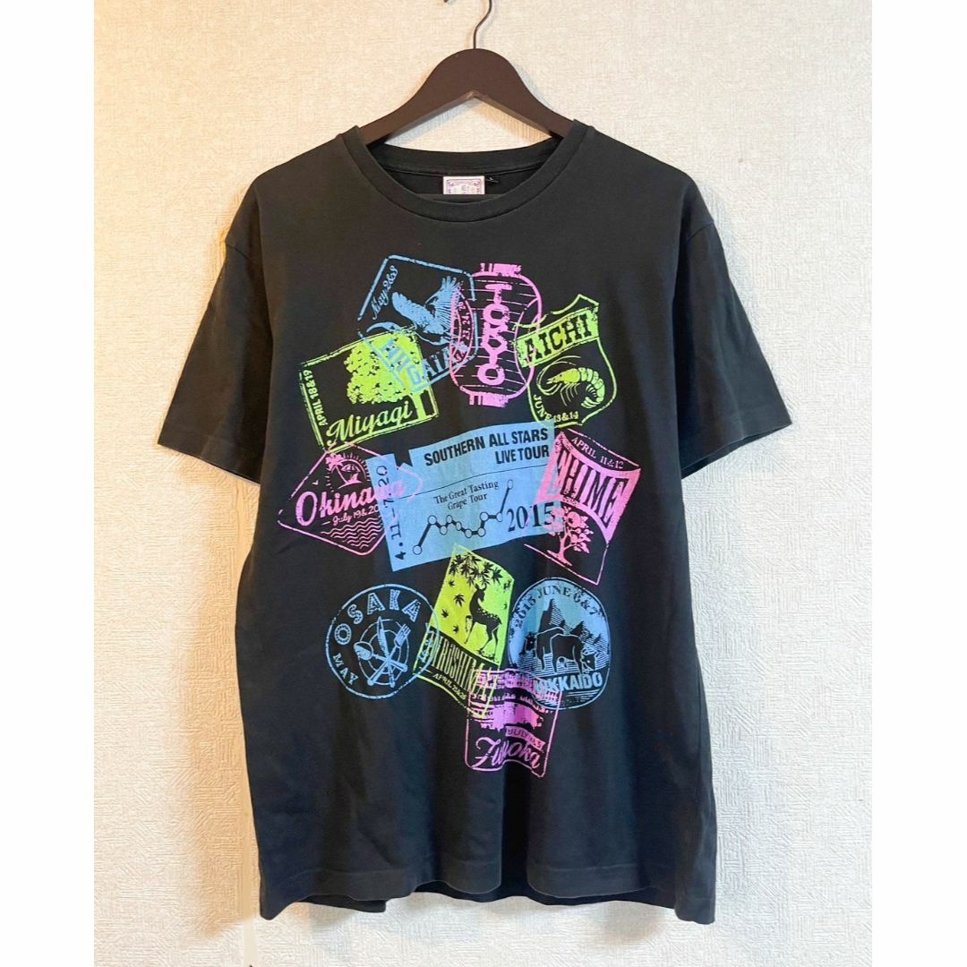 サザンオールスターズ　おいしい葡萄の旅　半袖　Tシャツ　0418 エンタメ/ホビーのタレントグッズ(ミュージシャン)の商品写真