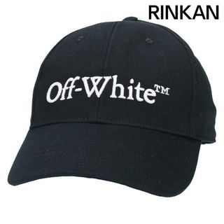 オフホワイト(OFF-WHITE)のオフホワイト  23AW  OMLB052F23FAB001 BOOKISH DRIL BASEBALL CAP ロゴ刺繍ベースボールキャップ帽子 メンズ L(帽子)