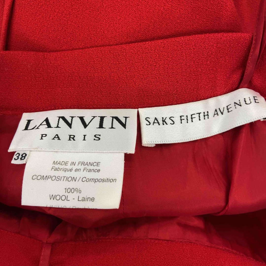 LANVIN(ランバン)のLANVIN ランバン xSAKS FIFTH AVENUE サックスフィフスアベニュー　 レディース 　セットアップ　レッド レディースのジャケット/アウター(その他)の商品写真