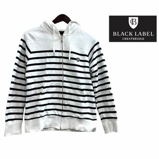 ブラックレーベルクレストブリッジ(BLACK LABEL CRESTBRIDGE)の【ブラックレーベルクレストブリッジ 　ボーダー コットン パーカー ２(Ｍ)】(パーカー)