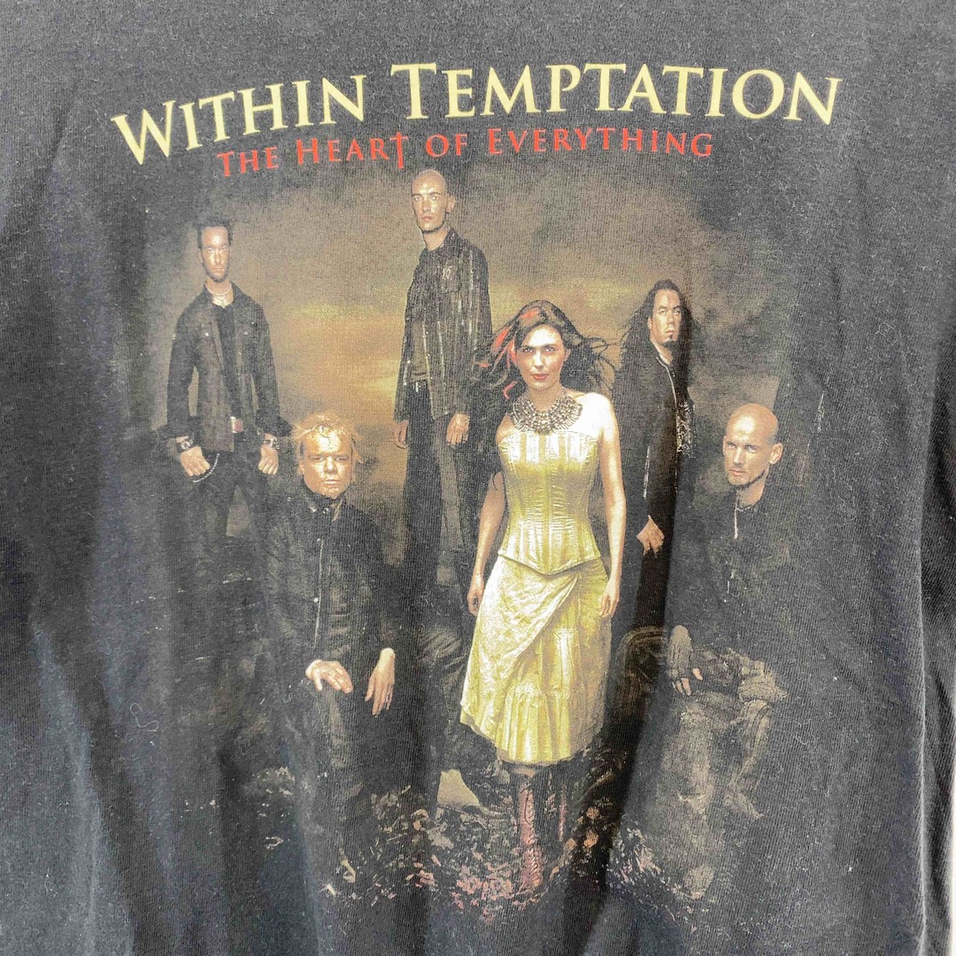 WITHIN TEMPTATION ウィズイン・テンプテーション THE HEART OF EVERYTHING メンズ Tシャツ（半袖）黒 バンドT ツアーT ライブT メンズのトップス(Tシャツ/カットソー(半袖/袖なし))の商品写真