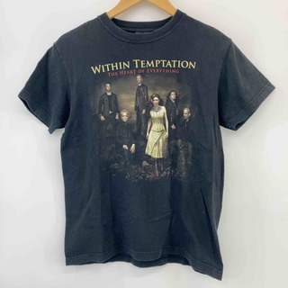 WITHIN TEMPTATION ウィズイン・テンプテーション THE HEART OF EVERYTHING メンズ Tシャツ（半袖）黒 バンドT ツアーT ライブT(Tシャツ/カットソー(半袖/袖なし))