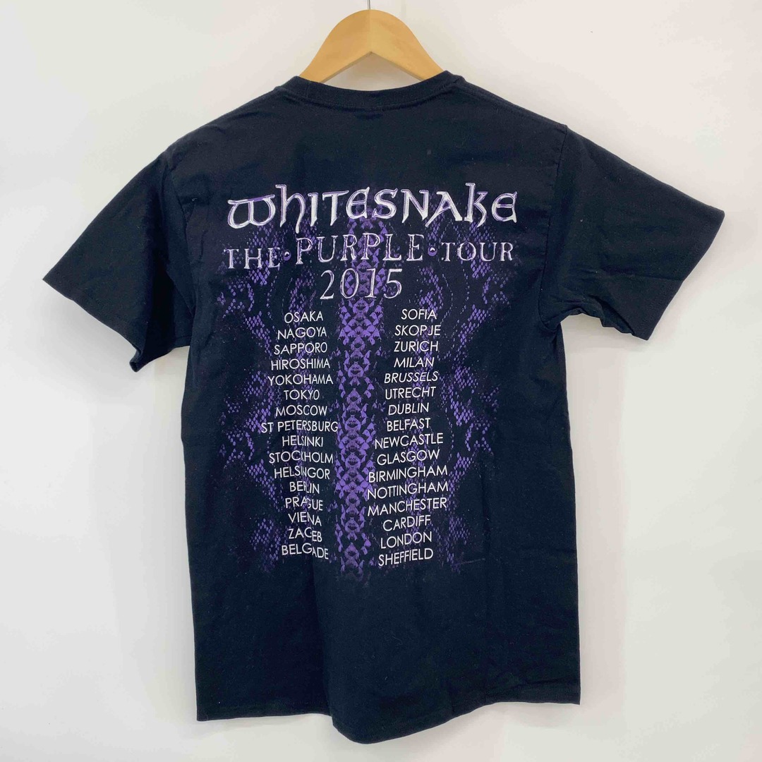 GILDAN(ギルタン)のWITHE SNAKE ホワイトスネイク THE PURPLE TOUR 2015 GILDAN ギルダン メンズ Tシャツ（半袖）黒 バンドT ライブT ツアーT メンズのトップス(Tシャツ/カットソー(半袖/袖なし))の商品写真